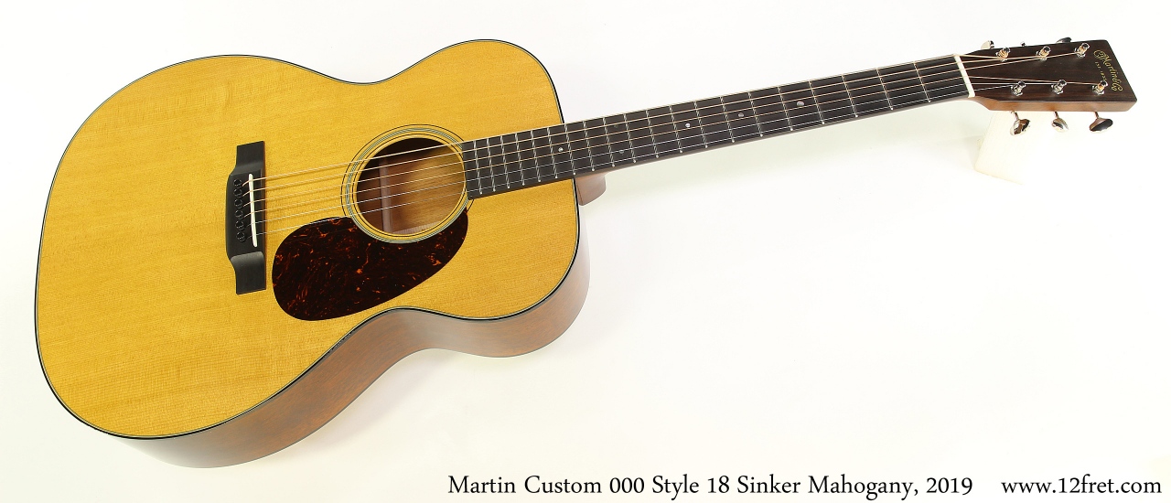 Martin Custom 000 Style 18 Sinker Mahogany, 2019 Full Front View