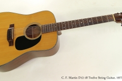 C. F. Martin D12-18 Twelve String Guitar, 1977  Full Front View