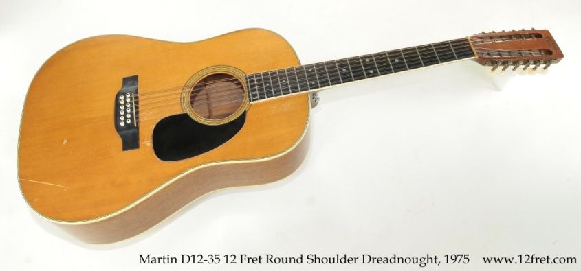 Martin D12-35 12 Fret Round Shoulder Dreadnought, 1975 Full Front View