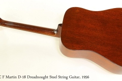 C F Martin D-18 Dreadnought Steel String Guitar, 1956   Full Rear View