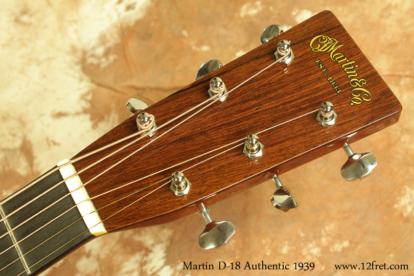 Martin D-18 Authentic 1939 head front