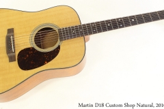 Martin D18 Custom Shop Natural, 2010 Full Front View