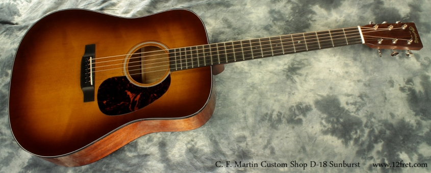 Martin Custom Shop D-18 Sunburst full lfront view