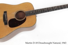 Martin D-18 Dreadnought Natural, 1943 Full Front View