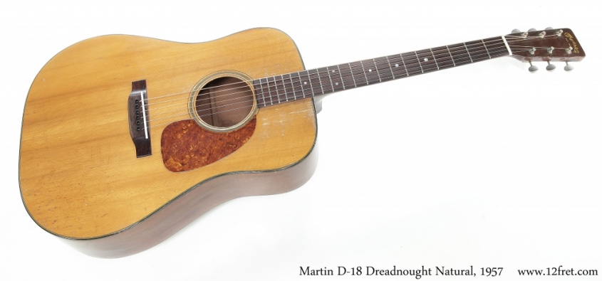 Martin D-18 Dreadnought Natural, 1957 Full Front View