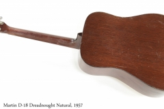 Martin D-18 Dreadnought Natural, 1957 Full Rear View