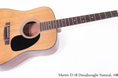 Martin D-18 Dreadnought Natural, 1989 Full Front View
