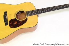 Martin D18 Dreadnought Natural, 2012 Full Front View