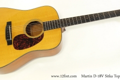 Martin D-18V Sitka Top Dreadnought, 2007     Full Front View