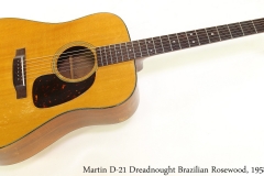 Martin D-21 Dreadnought Brazilian Rosewood, 1958 Full Front View