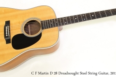 C F Martin D 28 Dreadnought Steel String Guitar, 2012    Full Front View