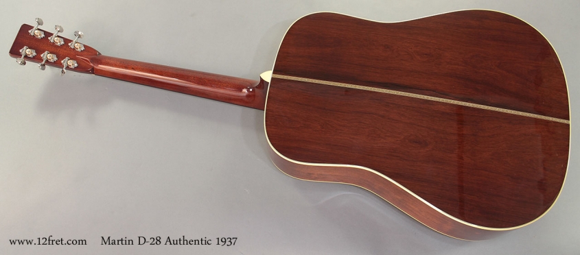 Martin D-28 Authentic 1937 full rear view