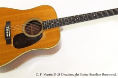 C. F. Martin D-28 Dreadnought Guitar Brazilian Rosewood, 1948   Full Front View