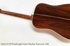 C. F. Martin D-28 Dreadnought Guitar Brazilian Rosewood, 1948   Full Rear View