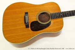 C. F. Martin D-28 Dreadnought Guitar Brazilian Rosewood, 1948   Top View