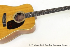 C. F. Martin D-28 Brazilian Rosewood Guitar, 1966   Full Front View