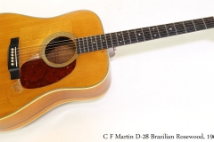 C F Martin D-28 Brazilian Rosewood, 1969 Full Front View