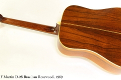 C F Martin D-28 Brazilian Rosewood, 1969 Full Rear View