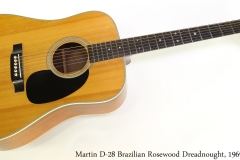 Martin D-28 Brazilian Rosewood Dreadnought, 1969 Full Front View