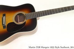 Martin D28 Marquis 1935 Style Sunburst, 2014 Full Front View