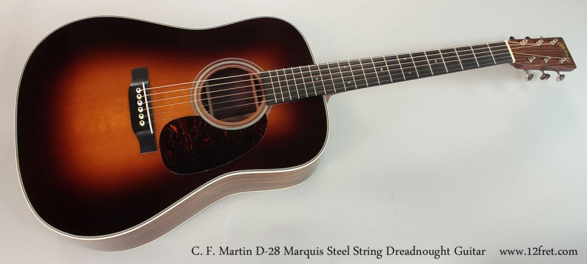 C. F. Martin D-28 Marquis Steel String Dreadnought Guitar Full Front View