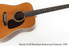Martin D-28 Brazilian Rosewood Natural, 1958 Full Front View