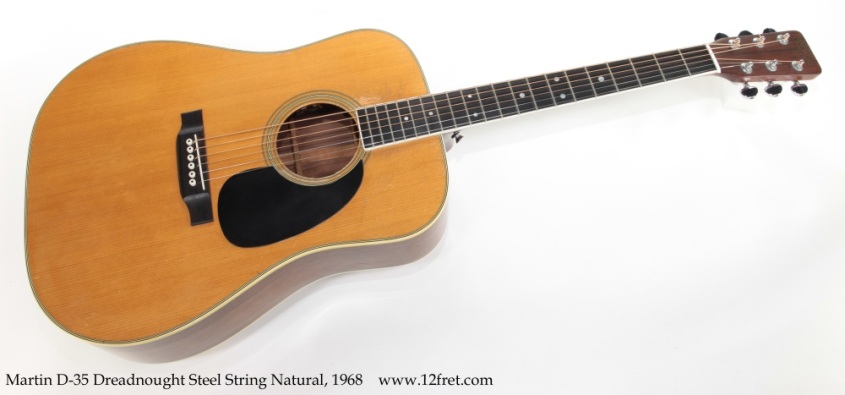 Martin D-35 Dreadnought Steel String Natural, 1968 Full Front View