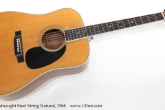 Martin D-35 Dreadnought Steel String Natural, 1968 Full Front View