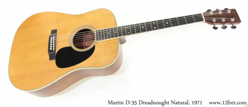 Martin D-35 Dreadnought Natural, 1971 Full Front View