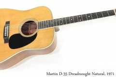 Martin D-35 Dreadnought Natural, 1971 Full Front View