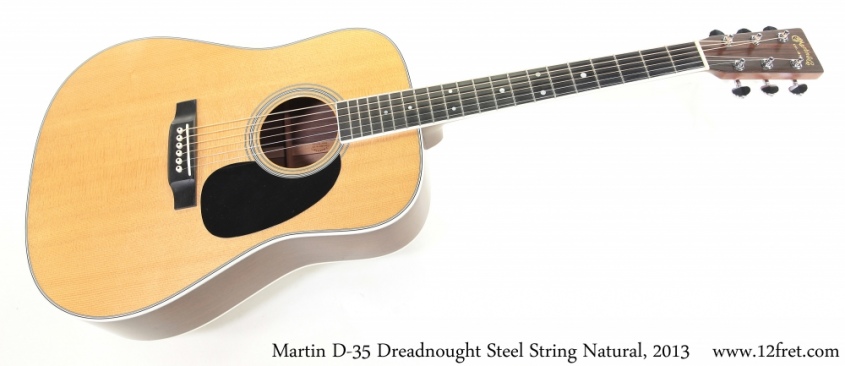 Martin D-35 Dreadnought Steel String Natural, 2013 Full Front View