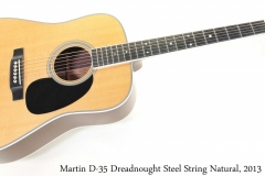 Martin D-35 Dreadnought Steel String Natural, 2013 Full Front View