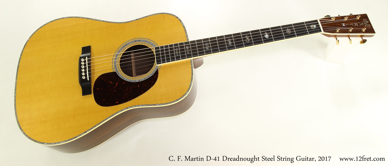 C. F. Martin D-41 Dreadnought Steel String Guitar, 2017  Full Front View