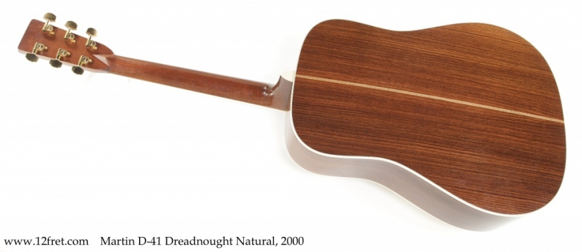 Martin D-41 Dreadnought Natural, 2000 Full Rear View