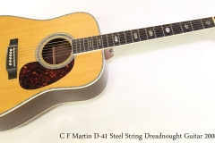 C F Martin D-41 Steel String Dreadnought Guitar 2008   Full Front View