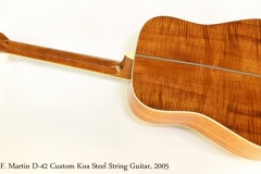 C. F. Martin D-42 Custom Koa Steel String Guitar, 2005    Full Front View