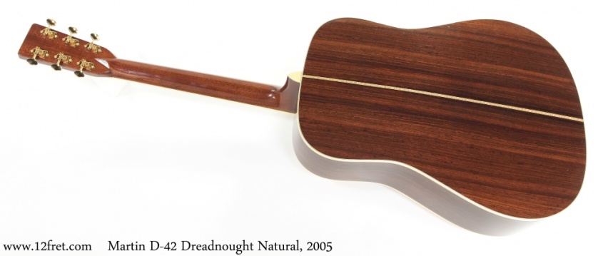 Martin D-42 Dreadnought Natural, 2005 Full Rear View