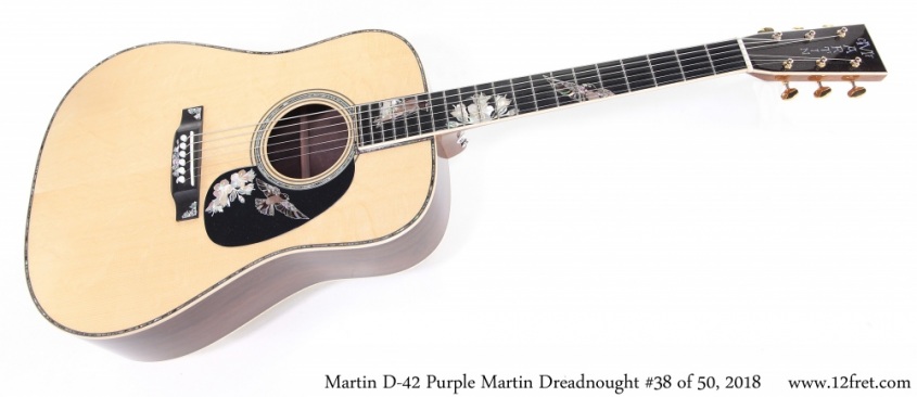 Martin D-42 Purple Martin Dreadnought #38 of 50, 2018 Full Front View