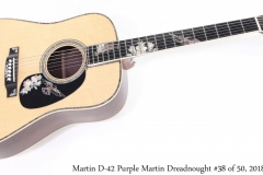 Martin D-42 Purple Martin Dreadnought #38 of 50, 2018 Full Front View