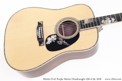 Martin D-42 Purple Martin Dreadnought #38 of 50, 2018 Top View