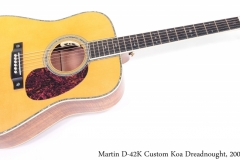 Martin D-42K Custom Koa Dreadnought, 2005 Full Front View