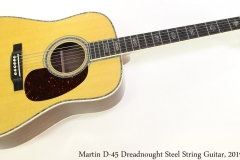 Martin D-45 Dreadnought Steel String Guitar, 2019 Full Front View