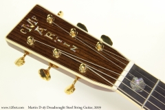 Martin D-45 Dreadnought Steel String Guitar, 2019 Head Front View