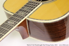 Martin D-45 Dreadnought Steel String Guitar, 2019 Heel View