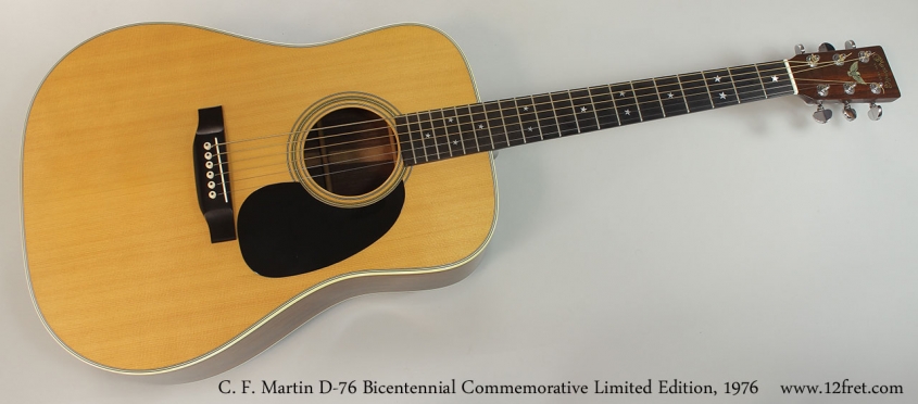 C. F. Martin D-76 Bicentennial Commemorative Limited Edition, 1976 Full Front View