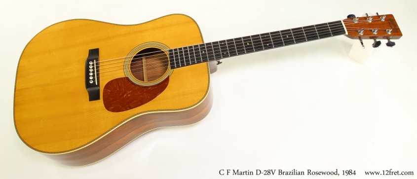 C F Martin D-28V Brazilian Rosewood, 1984  Full Front View