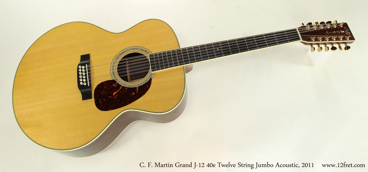 C. F. Martin Grand J-12 40e Twelve String Jumbo Acoustic, 2011  Full Front View
