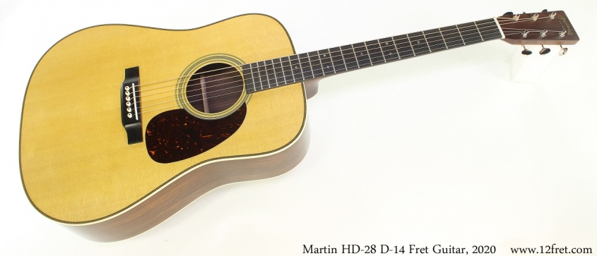 Martin HD-28 D-14 Fret Guitar, 2020 Full Front View