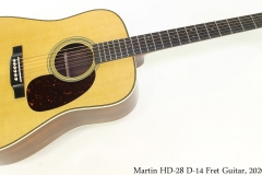 Martin HD-28 D-14 Fret Guitar, 2020 Full Front View