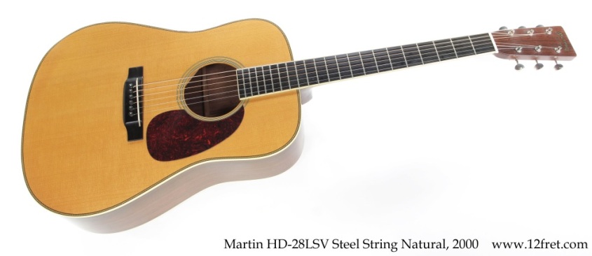 Martin HD-28LSV Steel String Natural, 2000 Full Front View